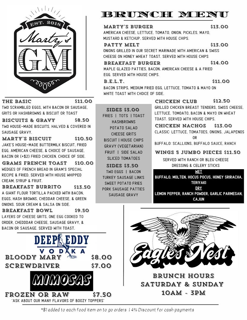 Marty's GM & Eagle's Nest