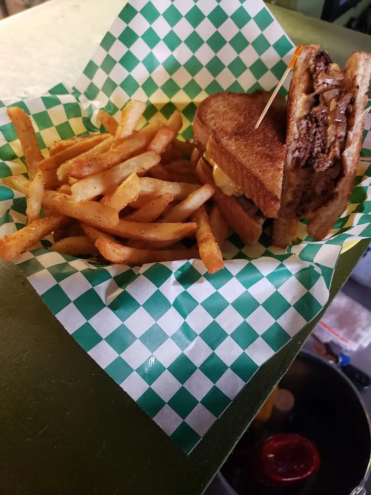 Patty Melt and Fries